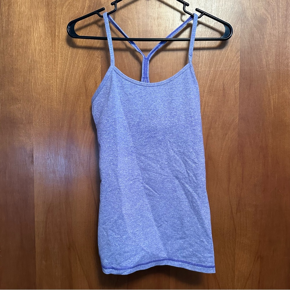 Lululemon Racerback Power Y Tank Top Built in Bra Size 6 - Picture 1 of 4